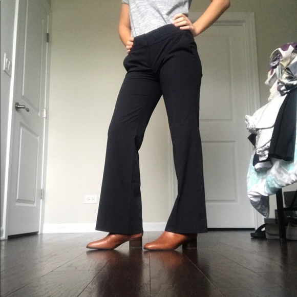 Black boot cut flare work pants - Picture 1 of 4
